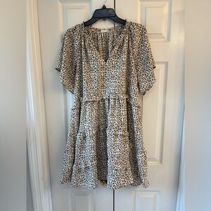 Leopard Print Flowy Dress